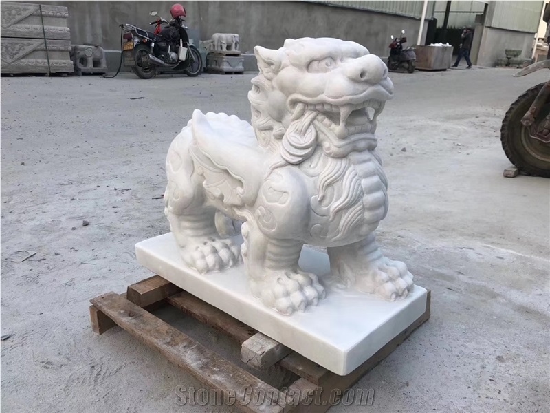 Marble Pi Xiu Animal Outdoor Stone Statue