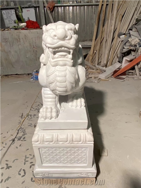 Marble Pi Xiu Animal Outdoor Stone Statue