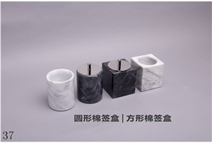 Marble Stone Lotion Bottle Bathroom Gargle Set