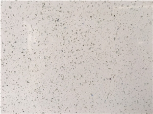 Artificial White Sparking Quartz Stone Countertops