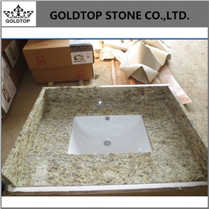 Brazil Giallo Ornamental Natural Granite Vanity