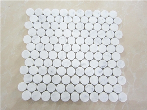 China Carrara Marble Mosaic Wall Floor Tiles
