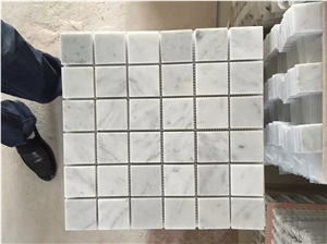 China Carrara Marble Mosaic Wall Floor Tiles