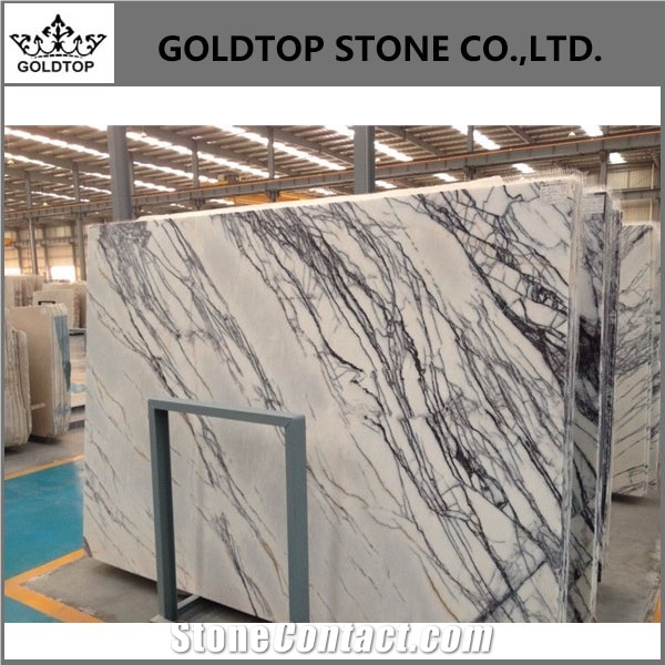 Milas New York White Marble Slabs Tiles