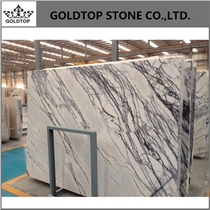 Milas New York White Marble Slabs Tiles
