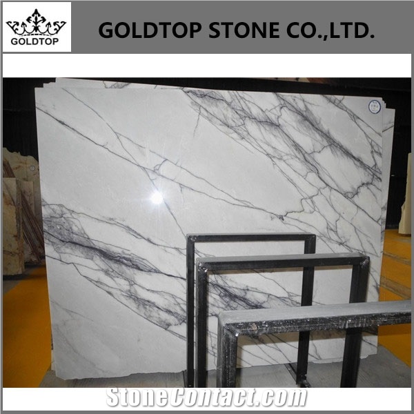 Milas New York White Marble Slabs Tiles