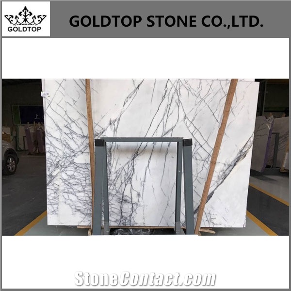 Milas New York White Marble Slabs Tiles