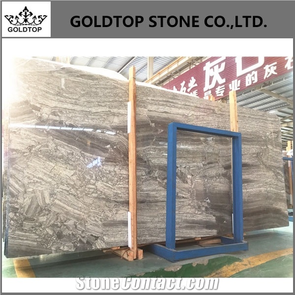 Milky Grey Polished Slabs Marble Tiles