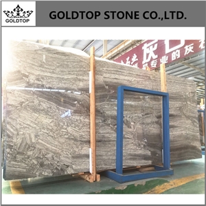 Milky Grey Polished Slabs Marble Tiles