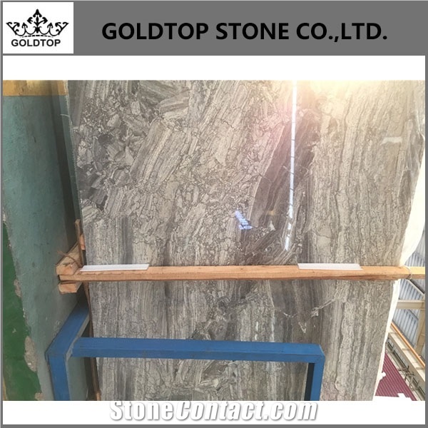 Milky Grey Polished Slabs Marble Tiles
