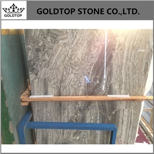 Milky Grey Polished Slabs Marble Tiles