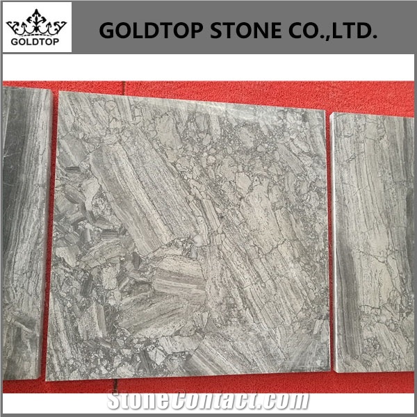 Milky Grey Polished Slabs Marble Tiles