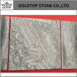 Milky Grey Polished Slabs Marble Tiles