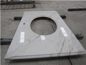 Natural Stone Marble Volaks White Countertop
