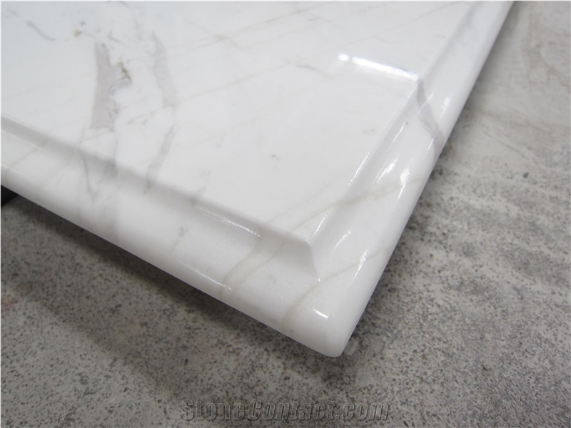 Natural Stone Marble Volaks White Countertop