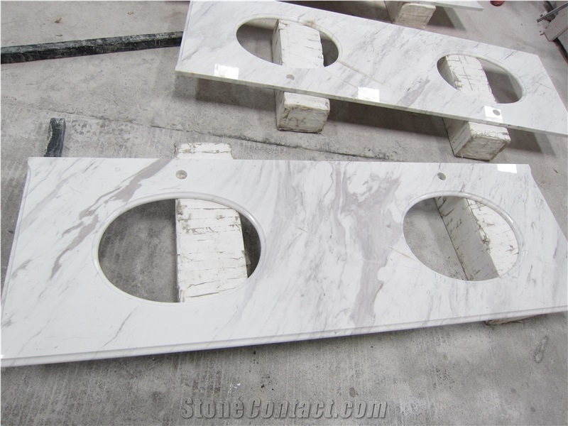 Natural Stone Marble Volaks White Countertop