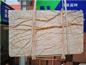 Sofitel Gold Marble Slabs Wall Floor Tiles