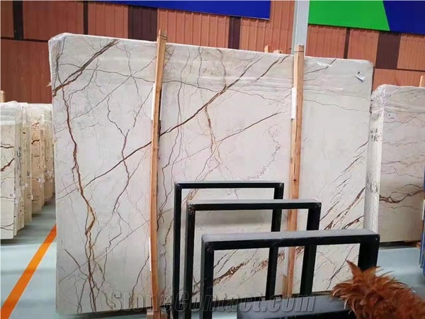 Sofitel Gold Marble Slabs Wall Floor Tiles