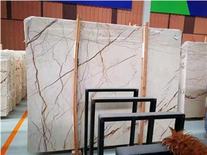 Sofitel Gold Marble Slabs Wall Floor Tiles