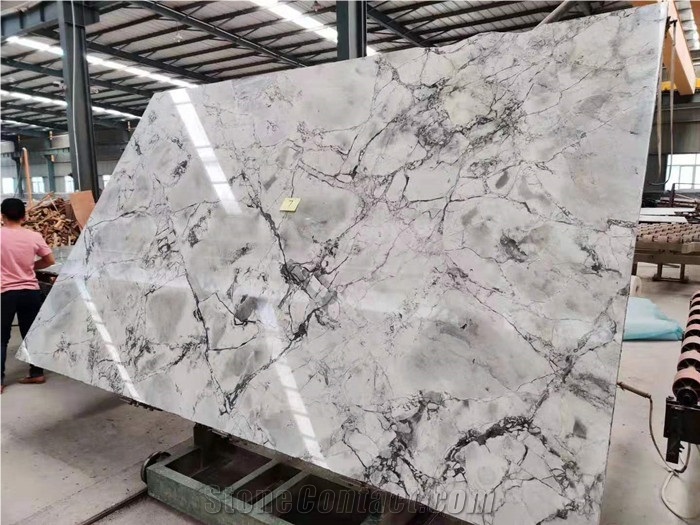 Super White Quartzite Grey Slabs or Tiles Covering