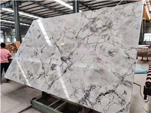 Super White Quartzite Grey Slabs or Tiles Covering