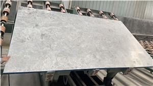 Tundra Azure Blue Honed Marble Tiles in Layout