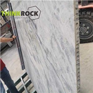 White Marble Slabs Laminated Honeycomb Panels