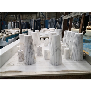 Twilight White Marble Lamp Holder