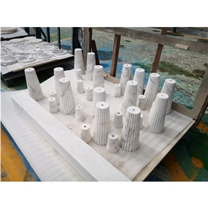 Twilight White Marble Lamp Holder
