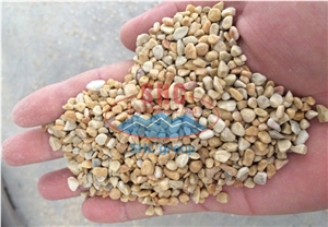 Yellow Tumbled Pebble Stone for Decoration Yellow Tumbled Pebble Stone for Decoration