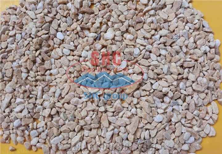 Yellow Tumbled Pebble Stone for Decoration