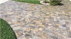Da Vinci Travertine Walkway Pavers
