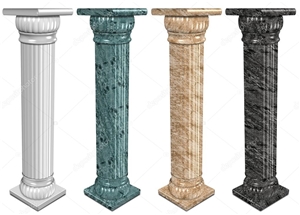 Natural Stone Columns Multicolor