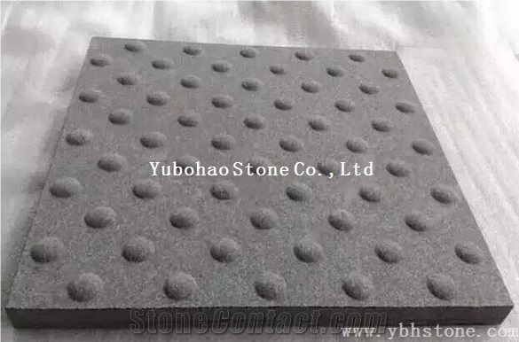 Chinese Black Basalt/Flamed Paving Blind Stone