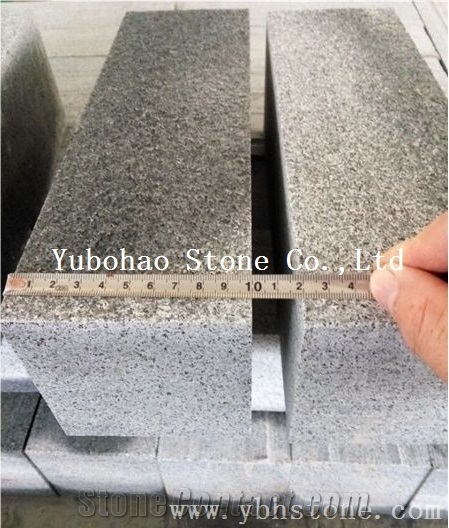 Flamed Black Basalt Kerbstone for Garden/Park/Road