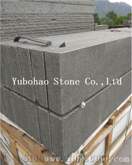 G684 Black Basalt/Flamed Black Basalt Kerbstone