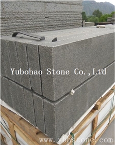 G684 Black Basalt/Flamed Black Basalt Kerbstone