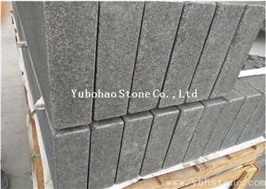 G684 Black Basalt/Flamed Black Basalt Kerbstone