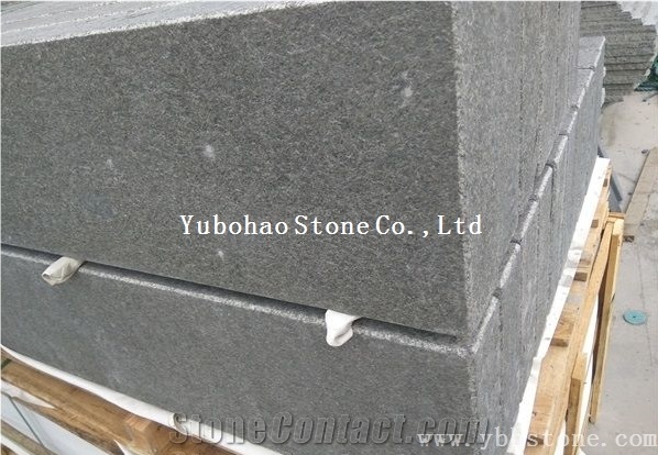 G684 Black Basalt/Flamed Black Basalt Kerbstone