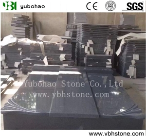 Polished Pink Granite Double Monuments Of European