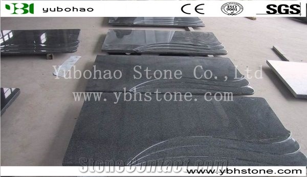 Polished Pink Granite Double Monuments Of European
