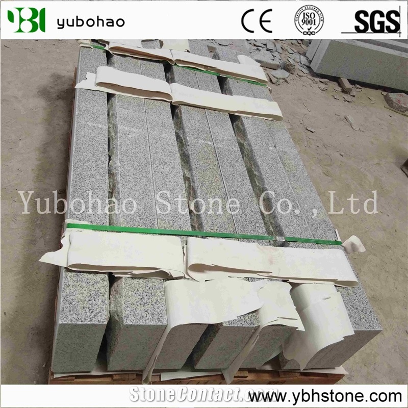 Sesame White/Polished Granite Single Tombstone