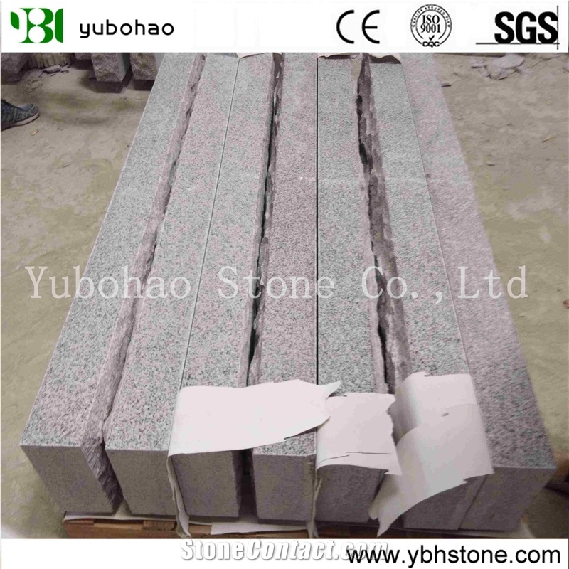 Sesame White/Polished Granite Single Tombstone