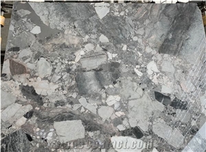 Fossil Grey Marble Floor Design White Granite