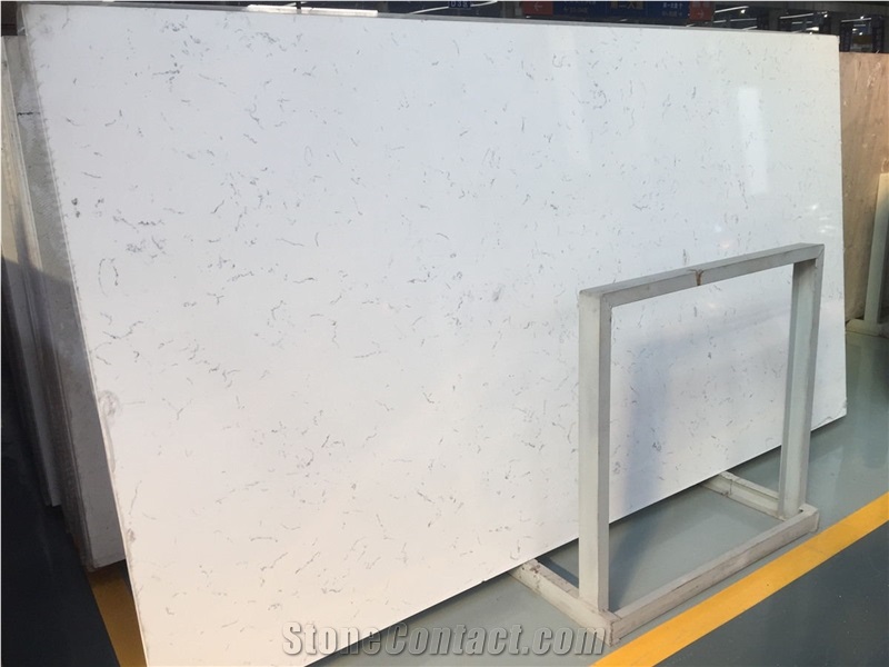 White Quartz Slabs, Artificial Stone