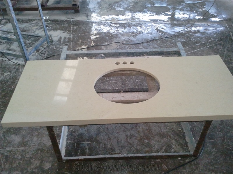 White Quartz Slabs, Artificial Stone