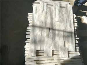 Z Shape White Quartzite Wall Cladding Stoneveneer