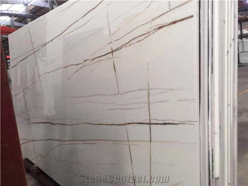 Artificial White Marble Nano Glass Stone Tile