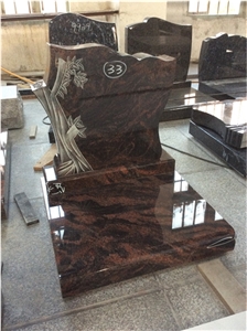 Aurora Carved Stone Tombstone Headstone Gravestone