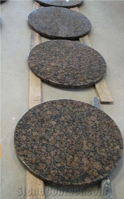 Baltic Brown Granite Table Top,Round Stone Table